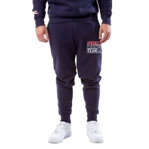 NWT HP Farms Cream Team Joggers Navy Drawstring Elastic Ankle 2XL